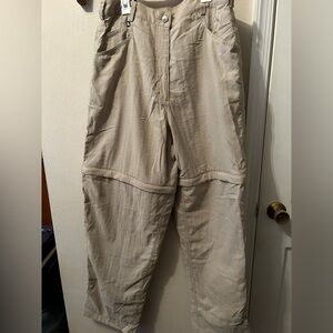 ‘The North Face’ Tekware Beige Convertible ZipOff Cargo Pants-To-Shorts. 2nds.